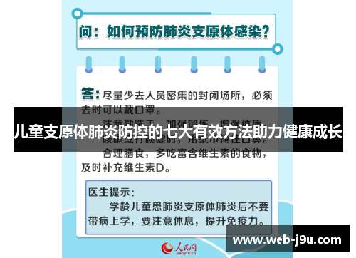 儿童支原体肺炎防控的七大有效方法助力健康成长
